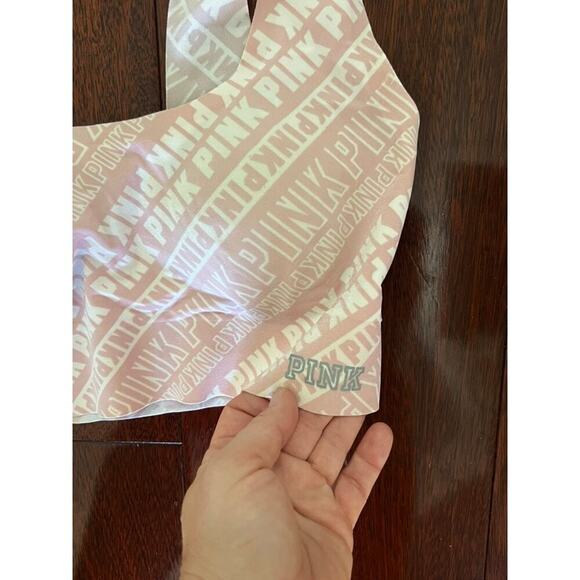 Y2K Pink by Victorias Secret Old school Light pink and white bralett - Picture 4 of 6